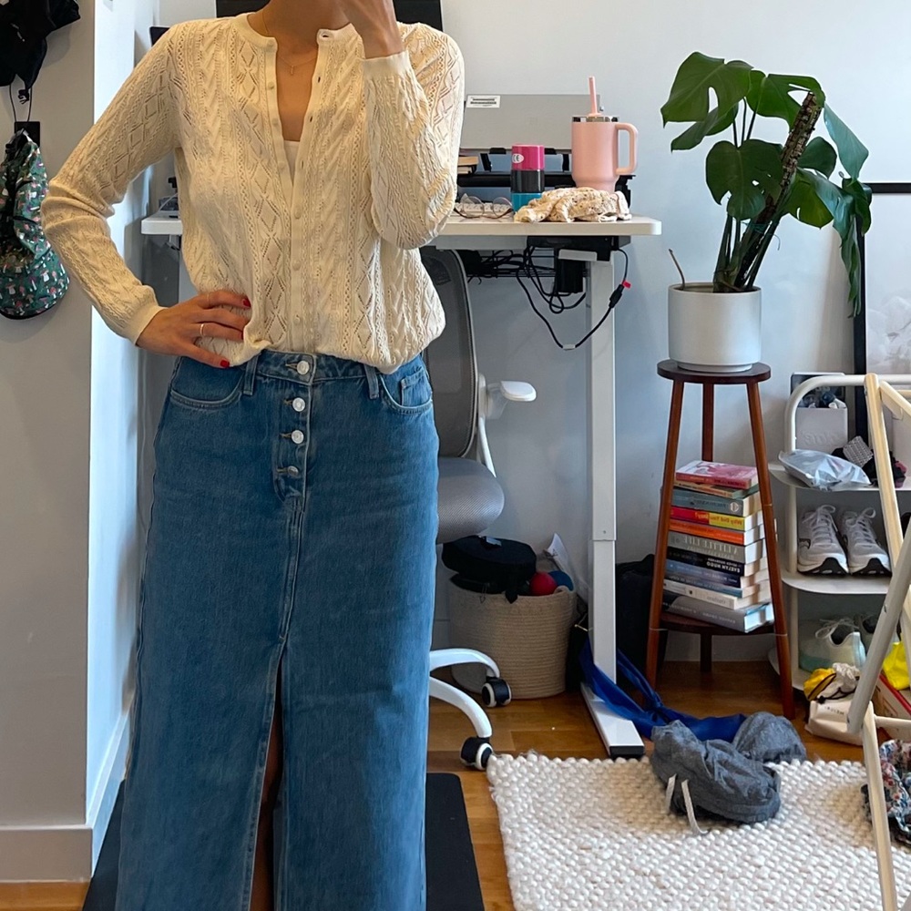 Women's Blue Denim Skirt